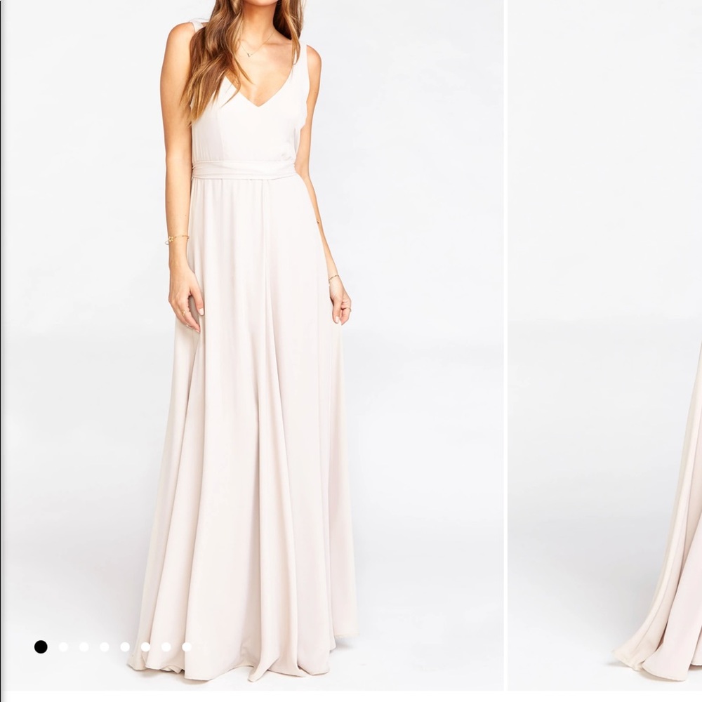 Show Me Your Mumu. Jenn Maxi Dress. Color: Show Me the Ring Crisp. Size Small